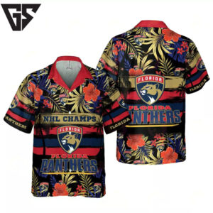 Florida Panthers Island Champion Hawaiian Shirt Florida Panthers Island Champion Hawaiian Shirt