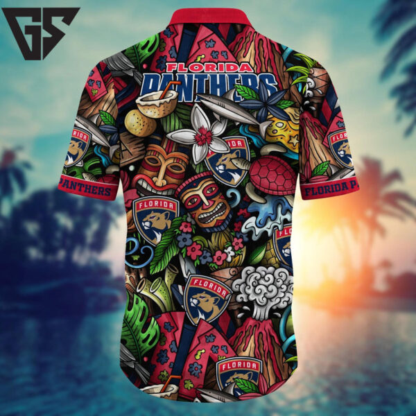 Florida Panthers Tropical Ink Hawaiian Shirt