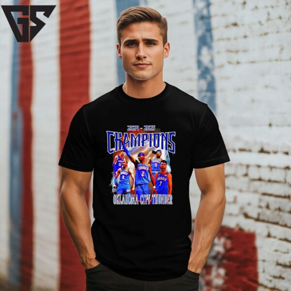 Okc Thunder 2024 2025 Champions Graphic T-Shirt