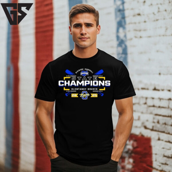 Olentangy Braves 2025 Ohsaa Baseball D1 State Champions  T-Shirt