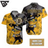 Personalized Boston Bruins Tropical Tiki Hawaiian Shirt