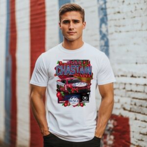 Ross Chastain 2025 Busch Light Apple Racing T-Shirt Ross Chastain 2025 Busch Light Apple Racing T-Shirt