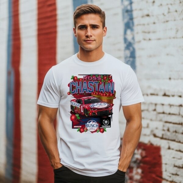 Ross Chastain 2025 Busch Light Apple Racing T-Shirt