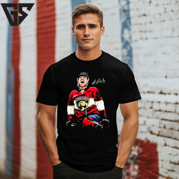 Sam Reinhart Florida Panthers 2025 National Hockey League Signature T-Shirt