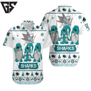 San Jose Sharks Winter Wonderland Hawaiian Shirt San Jose Sharks Winter Wonderland Hawaiian Shirt