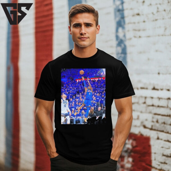 Shai Gilgeous-Alexander Oklahoma City Thunder 2025 Nba Playoffs T-Shirt