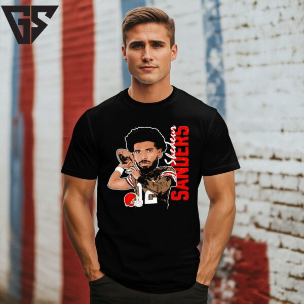 Shedeur Sanders Player Cleveland Browns Caricature T-Shirt