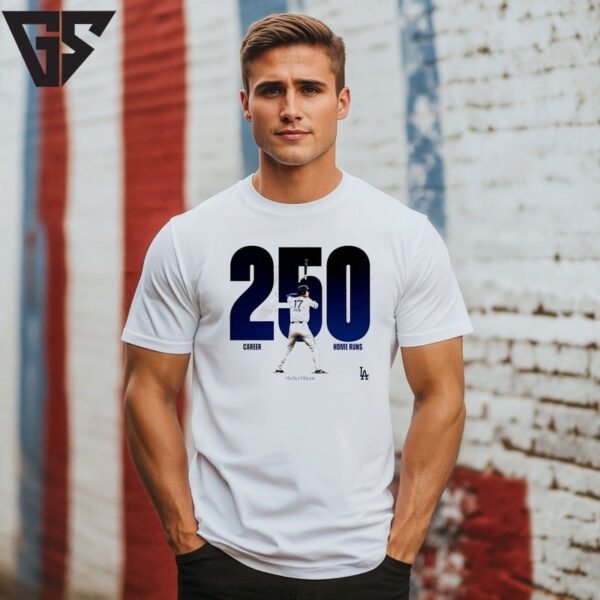Shohei Ohtani 250 Career Home Runs Los Angeles Dodgers Mlb 2025 T-Shirt