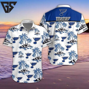 St. Louis Blues Island Harmony Hawaiian Shirt St. Louis Blues Island Harmony Hawaiian Shirt