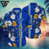 St. Louis Blues Striped Bloom Hawaiian Shirt