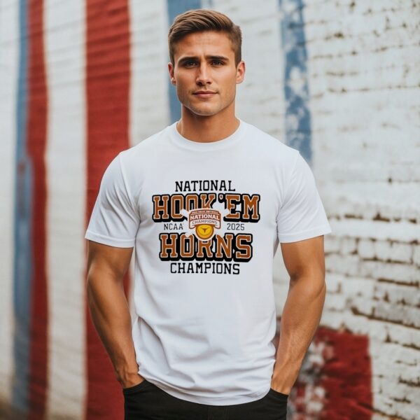 Texas Longhorns Ncaa Softball National Champions 2025 Hook ‘Em Horns T-Shirt
