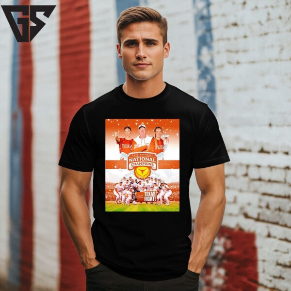 Texas Longhorns Softball 2025 National Champions Taxas Fight Poster T-Shirt