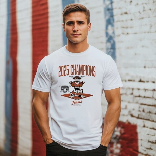 Texas Softball 2025 Ncaa Champs Diamond Mascot T-Shirt
