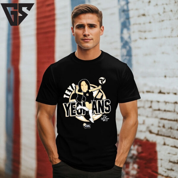 Teya Yeomans Montana State Volleyball ’25 Caricature T-Shirt