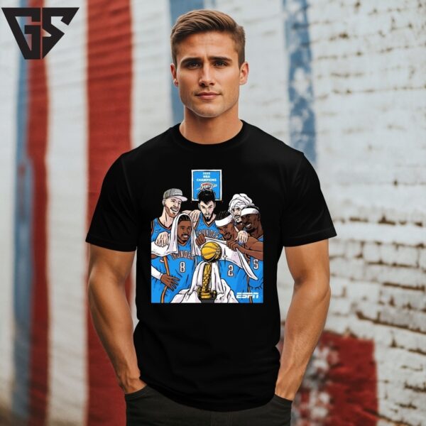 The Thunder Have Brought A Championship To Oklahoma City For The First Time 2025 Nba Champions T-Shirt