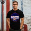 2025 Nba Finals Champions Oklahoma City Thunder Circle T-Shirt