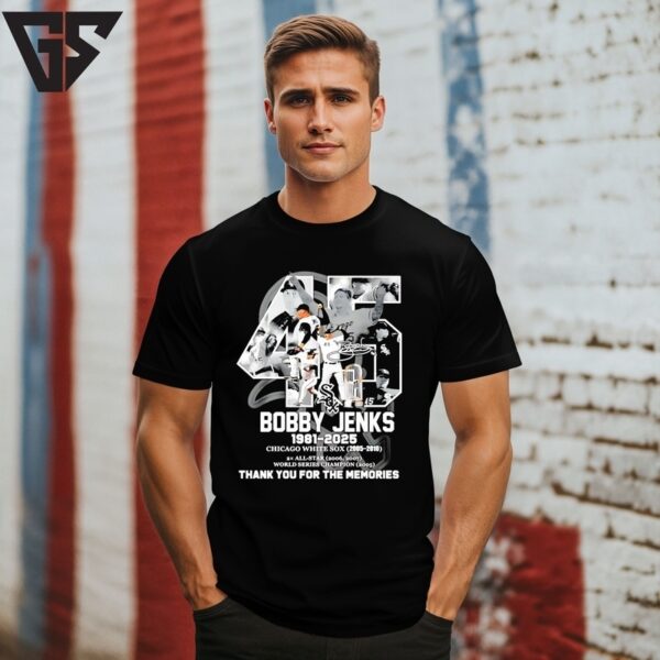 Bobby Jenks 1981 2025 Chicago White Sox Thank You For The Memories Signature T-Shirt