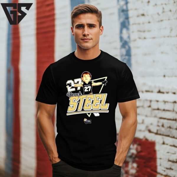 Brock Steel Montana State Bobcats Caricature ’25 T-Shirt