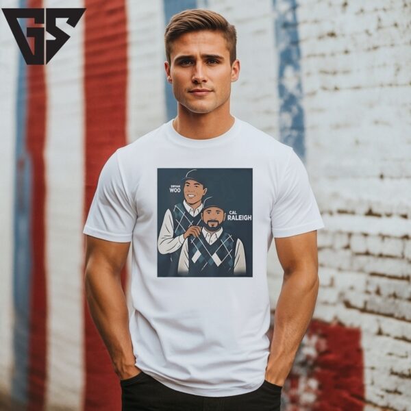 Bryan Woo And Cal Raleigh Step Brothers T-Shirt