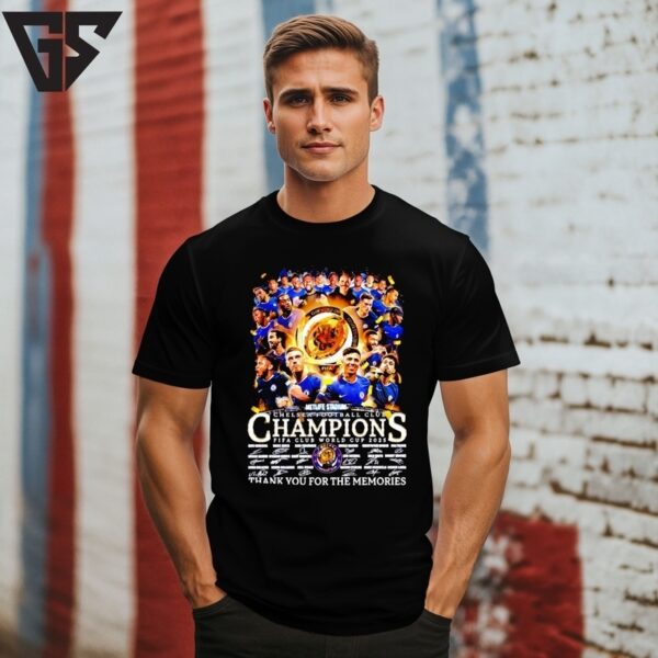 Chelsea 2025 Fifa Club World Cup Champions Thank You T-Shirt