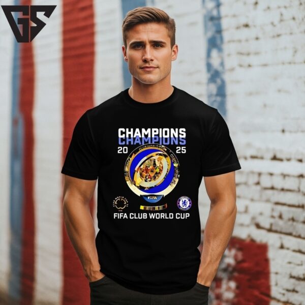 Chelsea Champions Fifa Club World Cup 2025 Trophy T-Shirt
