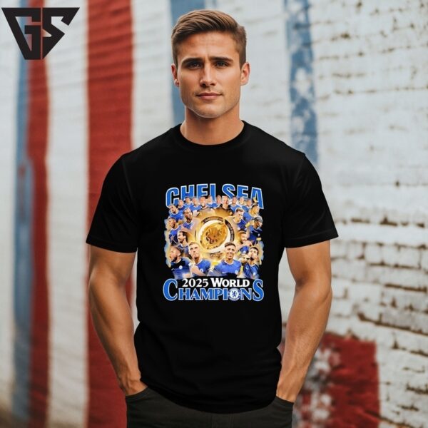 Chelsea Fc 2025 World Champions All Team T-Shirt