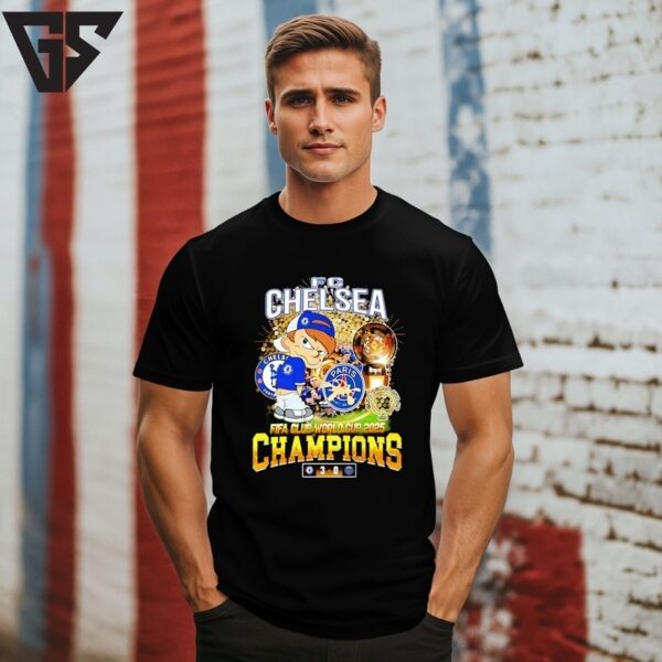 Chelsea Fc Champions Fifa Club World Cup 2025 Pee Paris T-Shirt