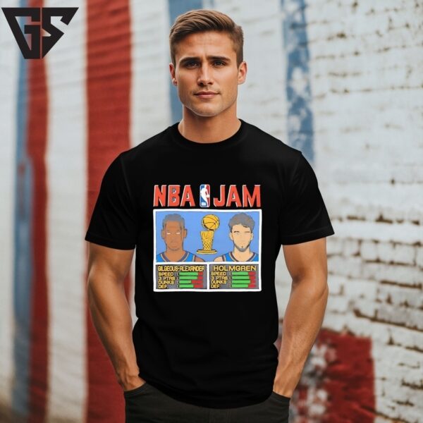 Chet Holmgren &Amp Shai Gilgeous-Alexander Okc Thunder 2025 Nba Finals Champions Nba Jam T-Shirt