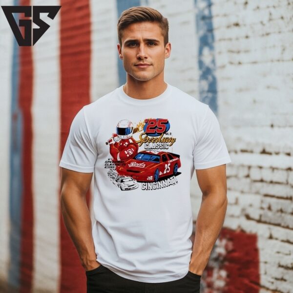 Cincinnati Reds Mlb Speedway Classic 2025 Graphic T-Shirt