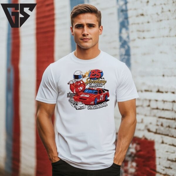 Cincinnati Reds Mlb Speedway Classic 2025 T-Shirt