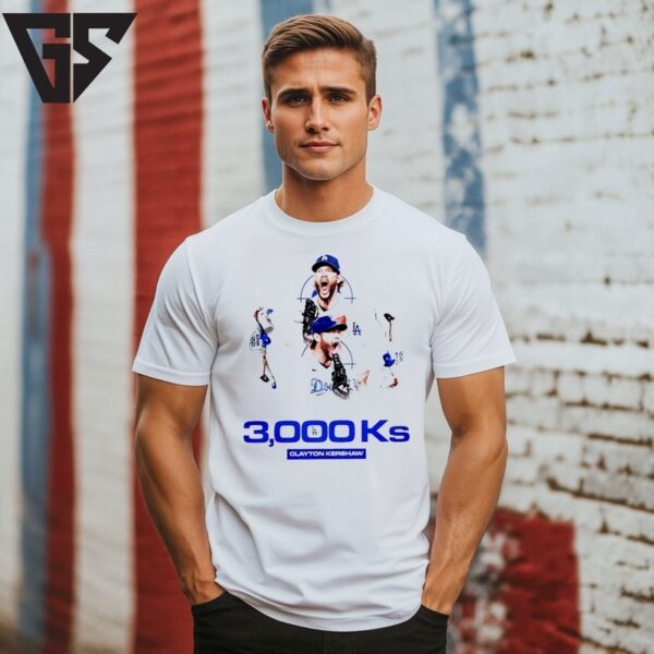 Clayton Kershaw 3000 King Kersh Signature T-Shirt