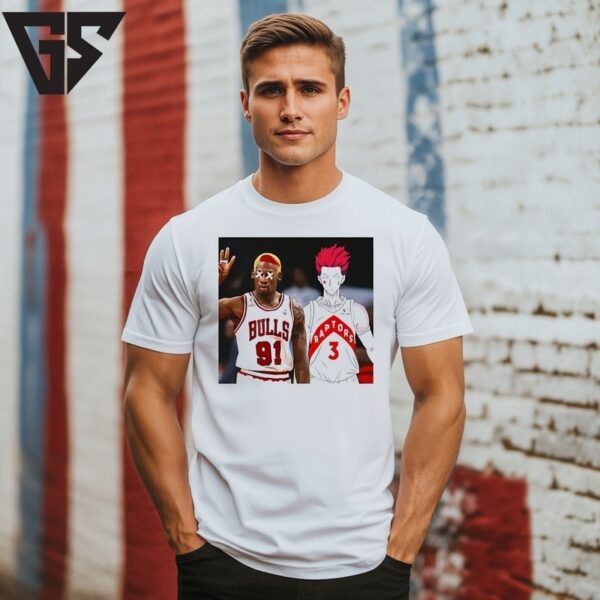 Clown Dennis Rodman Bulls X Anime T-Shirt
