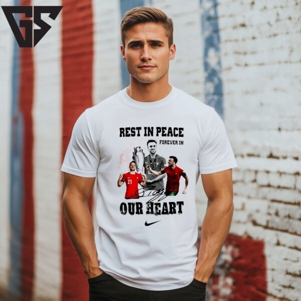 Diogo Jota 1996-2025 Rest In Peace Forever In Our Heart  T-Shirt