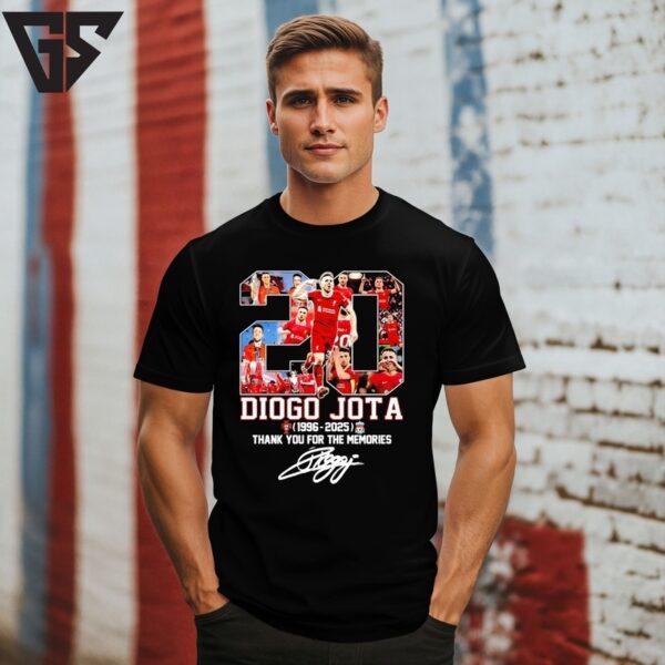 Diogo Jota 1996 2025 Thank You For The Memories Liverpool Fc Signature T-Shirt
