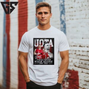 Diogo Jota You’Ll Never Walk Alone 1996 2025 Signature T-Shirt Diogo Jota You’Ll Never Walk Alone 1996 2025 Signature T-Shirt