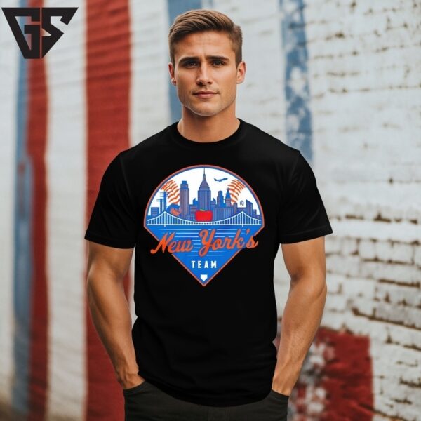New York’S Team Ny Mets City Skyline T-Shirt