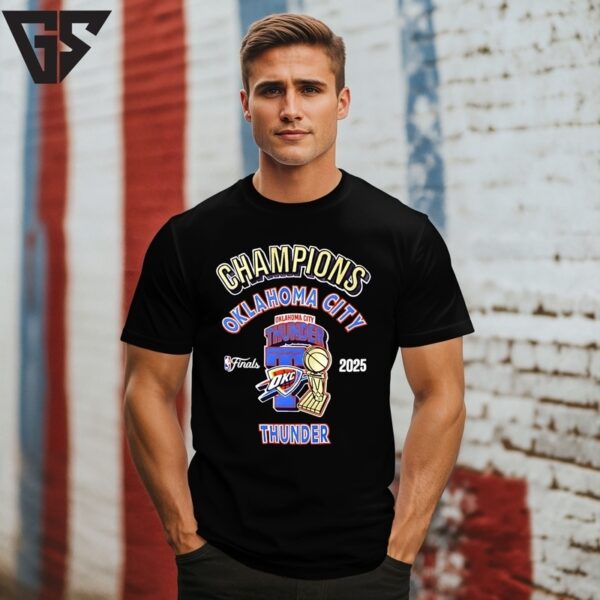 Okc Thunder 2025 Nba Champions Pro T-Shirt