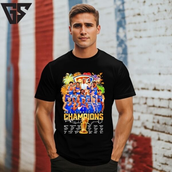 Okc Thunder 2025 Nba Final Champions Cup Signature T-Shirt