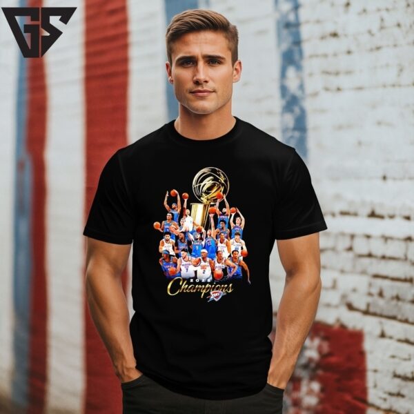 Okc Thunder ’24 ’25 Nba Champions Graphic T-Shirt