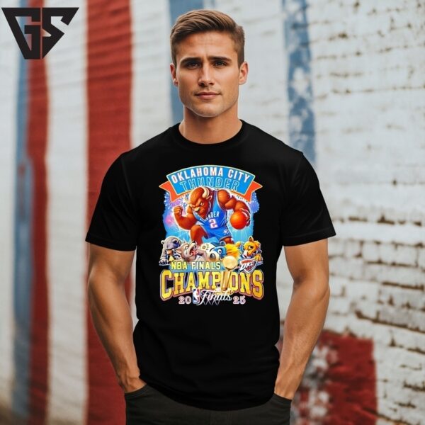 Okc Thunder Nba Finals Champions 2025 Mascot T-Shirt