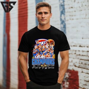 Oklahoma City Thunder 2025 Champions Signature T-Shirt Oklahoma City Thunder 2025 Champions Signature T-Shirt
