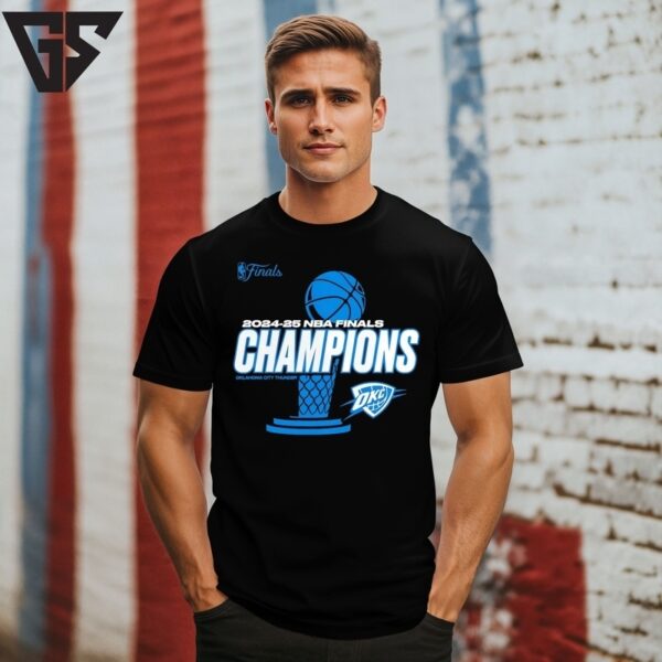 Oklahoma City Thunder 2025 Finals Champions Playoff Jump Pass T-Shirt