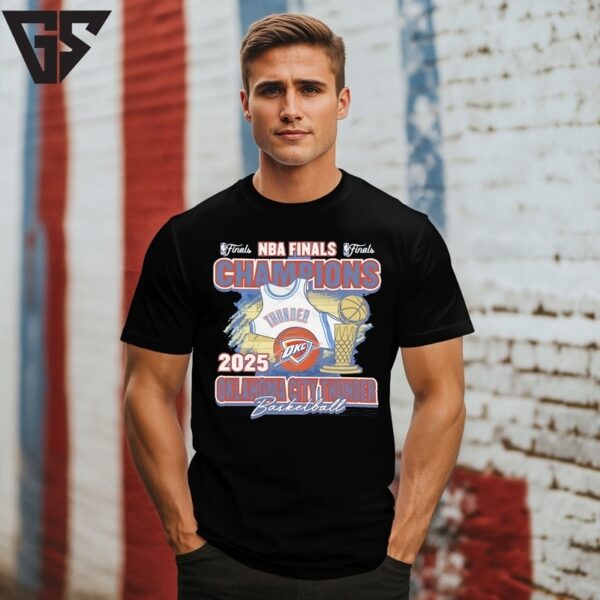 Oklahoma City Thunder 2025 Nba Champions Graphic T-Shirt