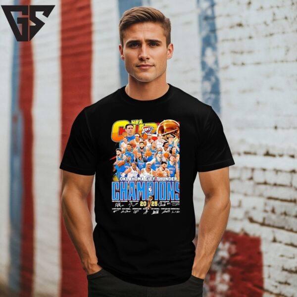 Oklahoma City Thunder Nba Cup Champions 2025 T-Shirt