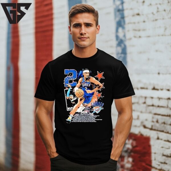 Shai Gilgeous-Alexander Mvp Nba 2025 Oklahoma City Thunder Vintage T-Shirt
