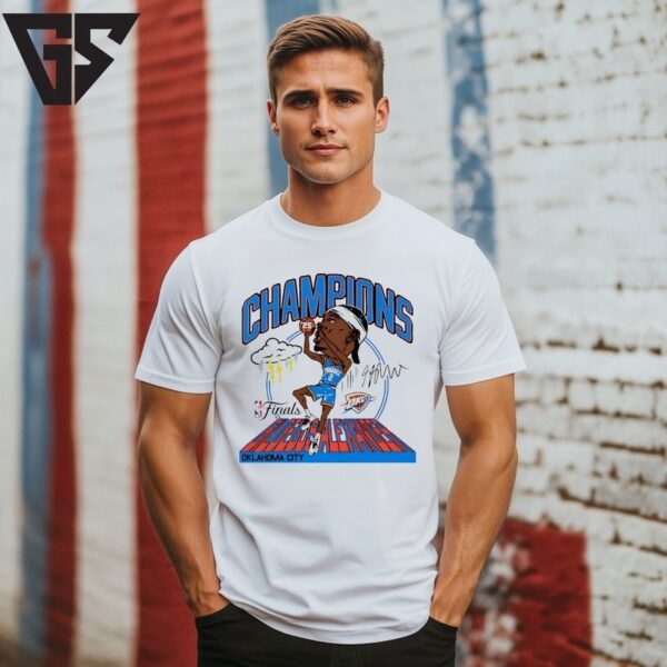 Shai Gilgeous-Alexander Okc Thunder 2025 Nba Finals Champions T-Shirt