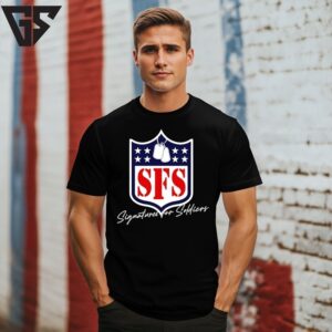 Signatures For Soldiers Gridiron Sfs Nfl Logo T-Shirt Signatures For Soldiers Gridiron Sfs Nfl Logo T-Shirt