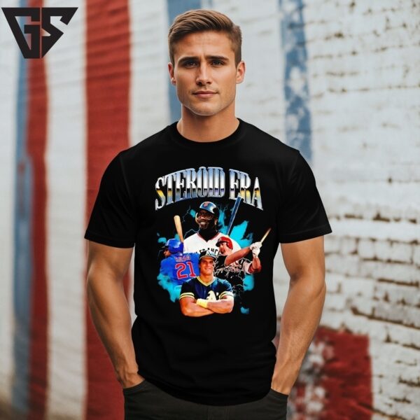 Steroid Era Baseball Player T-Shirt