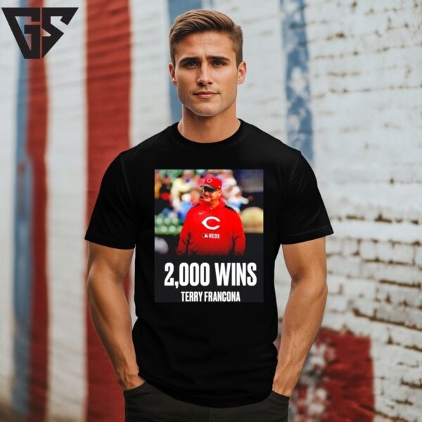 Tito 2K Terry Francona Becomes The 13Th Mlb Manager To Reach 2000 Wins T-Shirt