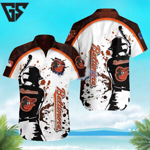 Baltimore Orioles Batting Legend Hawaiian Shirt Baltimore Orioles Batting Legend Hawaiian Shirt